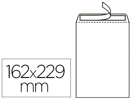POCHETTE GPV EVERYDAY ADHSI VE VLIN BLANC 90G C5 162X229MM BOTE 500 UNITS