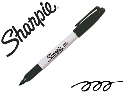 MARQUEUR SHARPIE PERMANENT POINTE OGIVE FINE 0.9MM SCHE RAPIDEMENT COLORIS NOIR