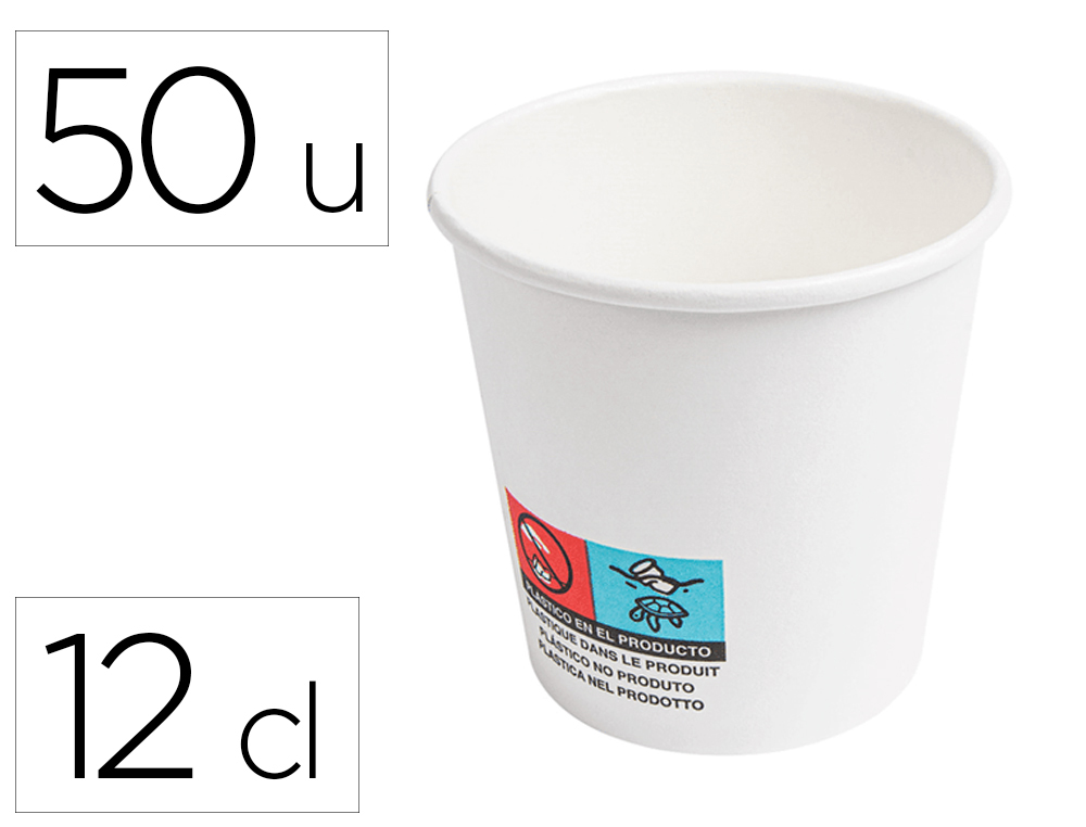 GOBELET HPS CARTON 12CL BLANC PAQUET DE 50 UNIT S