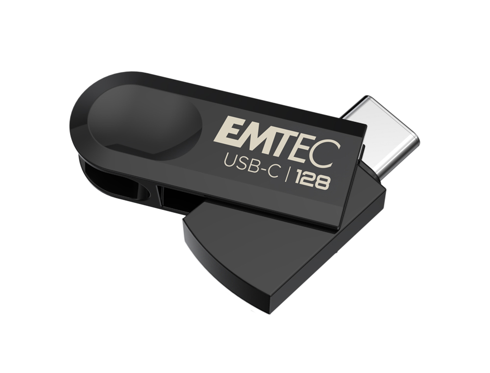 CLE USB EMTEC 3.2 TYPE-C SINGLE C280 128GB COLORIS     NOIR