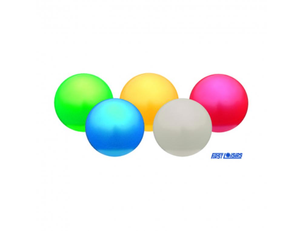 BALLES D EVEIL FIRST LOISIRS EN PVC MATERNELLE REGONFLABLE 18 CM LOT DE 5 COLORIS        ASORTIES