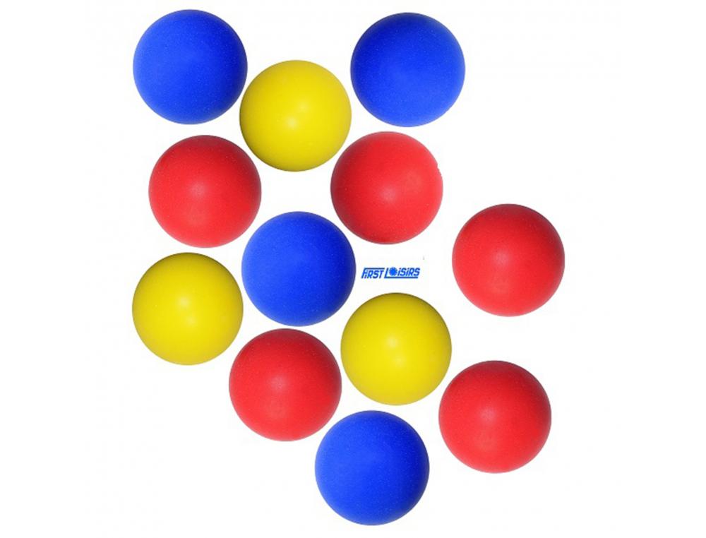 BALLES D EVEIL FIRST LOISIRS BALLES MOUSSES 9 CM LOT DE 12